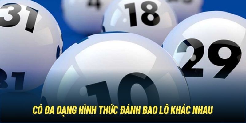 Có đa dạng hình thức đánh bao lô khác nhau